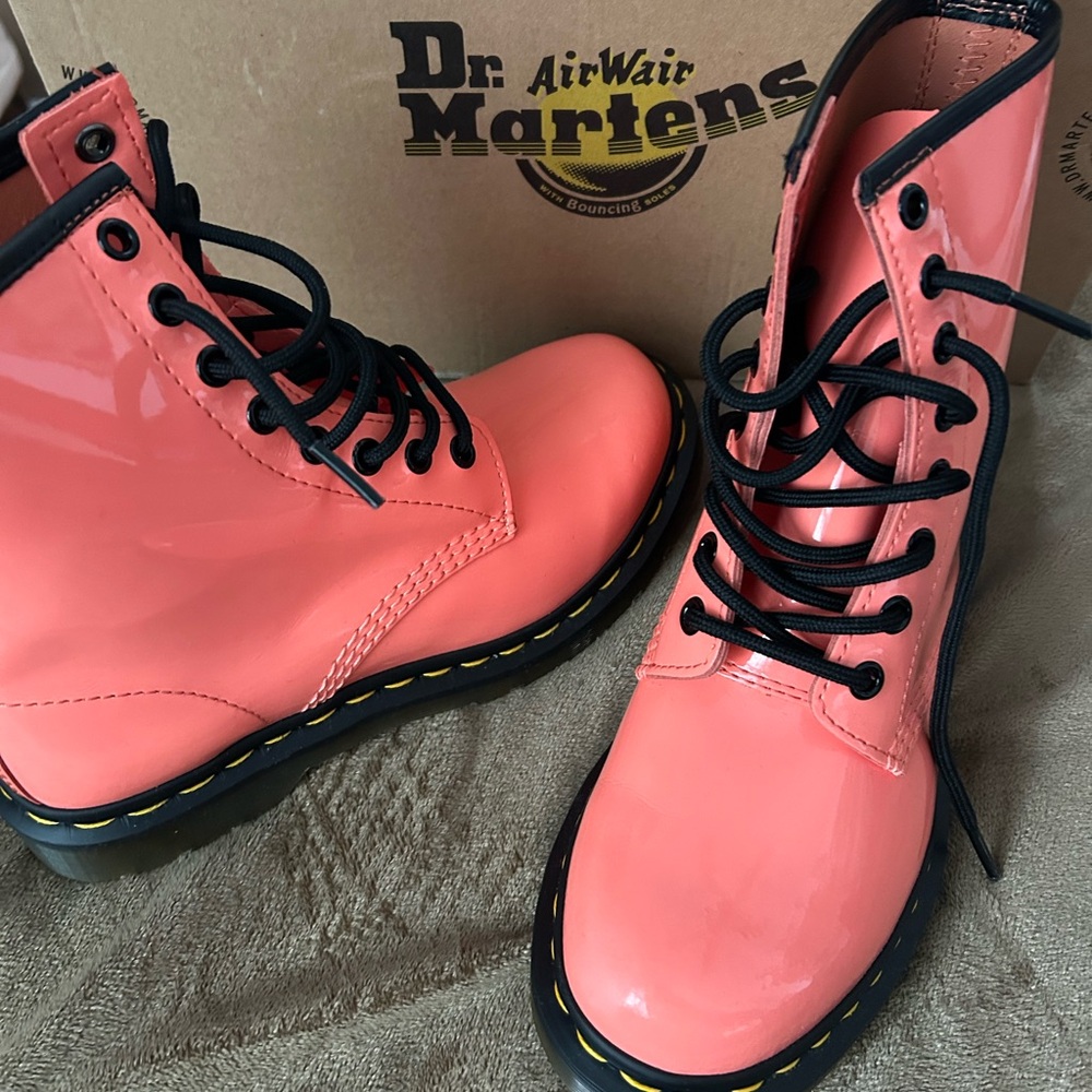 Dr. Martens. Coral. Brand New in box.